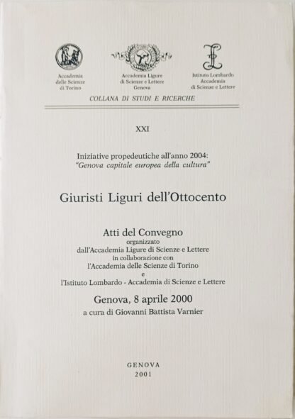 Giuristi liguri dell’Ottocento