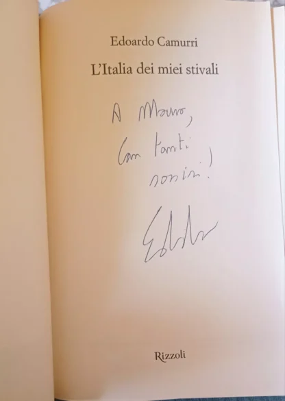 L’Italia dei miei stivali. Autografato